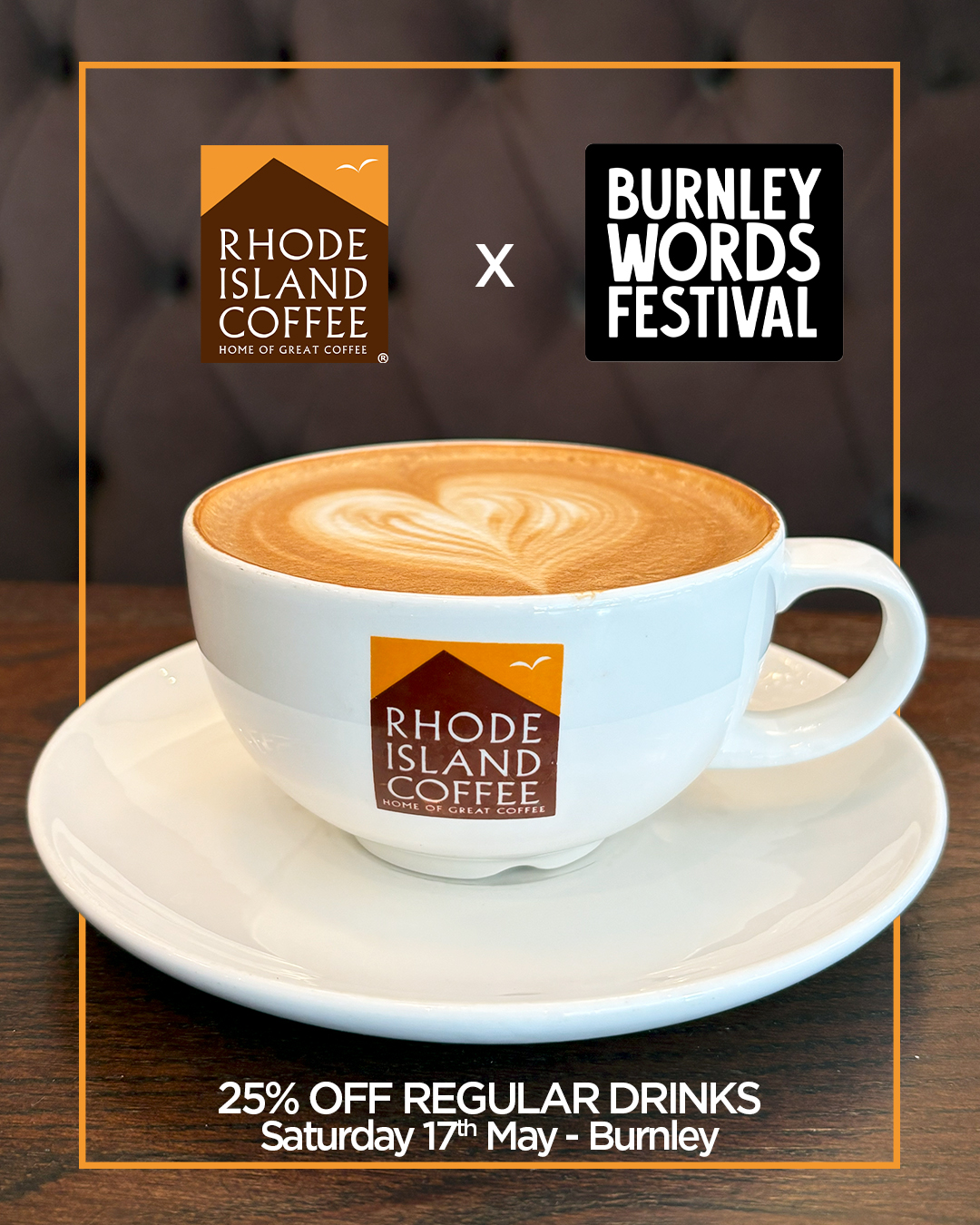 25% off Regular Hot Drinks at Rhode Island